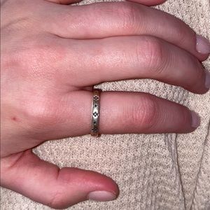 James Avery stackable cross ring.